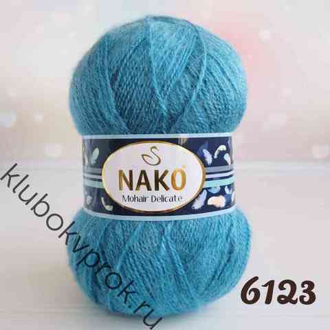NAKO MOHAIR DELICATE 6123, Морская волна