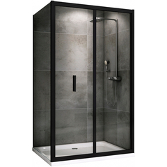 Abber Sonnenstrand AG07090B-S80B Душевой уголок, 90x80x195, цвет: чёрный фото