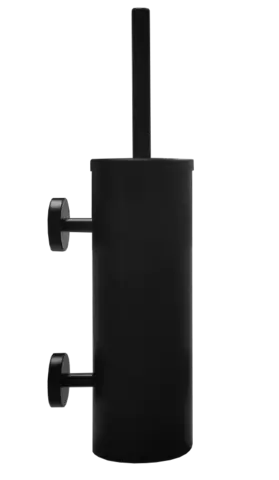 Merida GIC345 Ершик для унитаза металлический, настенный, с двумя креплениями, черный