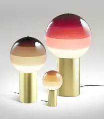 Настольный светильник Dipping Light M шоколадный-матовая латунь