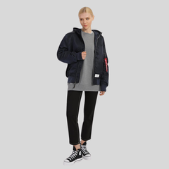 Бомбер Alpha Industries L-2B Hooded Gen II Replica Blue (Синий)