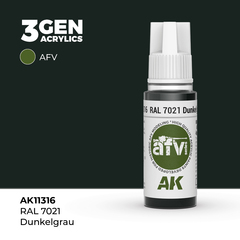 Акриловая краска AK Interactive RAL 7021 Dunkelgrau 3GEN AFV, 18мл