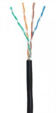 Кабель NETLAN U/UTP 4pair, Cat5e, Out, PE (EC-UU004-5E-PE-BK-1) (100м.)