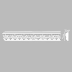 Молдинг с рисунком Decomaster 98704F гибкий 71х18х2400мм