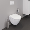 Duravit D-Neo 45870900A1 (2587090000+0021690000) Унитаз подвесной укороченный, 370 x 480 мм, безободковый, в комплекте с сиденьем, цвет: белый