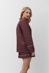 Пижама женская с шортами ARUELLE GEORGETTE | Бордовый