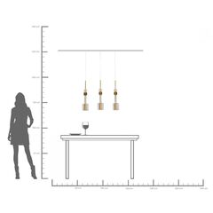 Светильник подвесной Candy Bar Gold 70 см