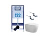Aquatek Set Aquatek АУРА INS25 Set Aquatek АУРА INS25 (рама Aquatek INS-0000025+KKI-0000002 крепежа+ унитаз АУРА AQ1805T-00, тонкое сиденье с механизмом плавного закрывания)