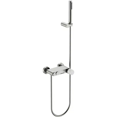Boheme 123-NB-MR-GR Смеситель STICK для ванны NICKEL BRUSH MRAMOR GREY