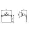 Ideal Standard Iom A9127XG Держатель для туалетной бумаги с крышкой, с крепежом