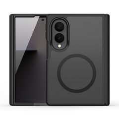 Матовый чехол черного цвета с MagSafe для Samsung Galaxy Z Fold 8, серия Yind Series от Dux Ducis