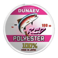 Леска Dunaev Polyester RED 0.117мм 100м