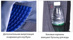 Рюкзак антивор Tigernu T-B3237 серый