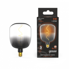Лампа Gauss LED Filament V140 5W 200lm 1800К Е27 black-clear flexible 1008802105