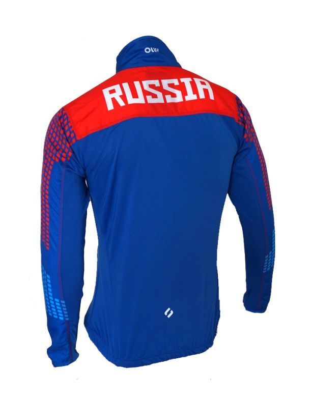 Olly Russia куртка для бега синяя-красная - 2