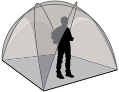 Шатер Canadian Camper SPACE ONE, цвет woodland