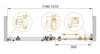 Cezares Stylus STYLUS-O-M-BF-1-130-C-CR Душевая дверь в нишу, цвет: хром