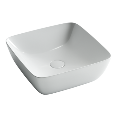 Ceramica Nova Form CN2002 Умывальник чаша накладная квадратная, 42x42, цвет: белый
