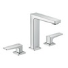 Hansgrohe Metropol 32515000 Смеситель для раковины двухвентильный на 3 отверстия с донным клапаном