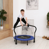 Батут с поручнем DFC JUMPFIT 36'' синий фото №8