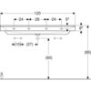 Geberit Xeno2 500.552.01.1 Раковина, 120x48см, белый / Специальное керамическое покрытие KeraTect