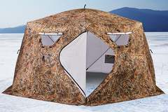 Зимняя палатка шестигранная Higashi Camo Yurta Pro DC трехслойная