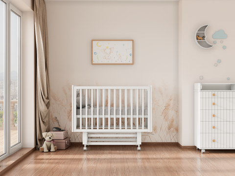 Кровать Incanto Charm продольный маятник цвет белый
