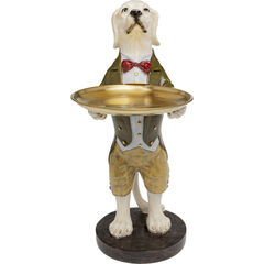 Фигура декоративная Gentleman Dog Tray «Пёс-джентльмен с подносом» 43 см
