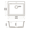 Omoikiri 4997466 Мойка Omishima 60-WH Glossy Natceramic/белый