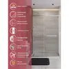 Cezares LUX-B-FS-11-140-C-CR Душевая дверь