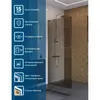 BelBagno UNO-L-1-TB-90-BR-Cr Душевая перегородка универсальная с односторонним входом, стекло бронза, профиль хром, 900x2000 мм