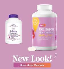 21st Century, Super Collagen с витамином C, 6000 мг, 180 таблеток (сод. желатин)