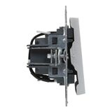 Выключатель одноклавишный с подсветкой/индикацией - Legrand SUNO - 10АХ 250В безвинтовые зажимы -  Алюминий — фото 3