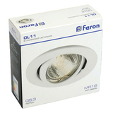 Светильник ИВО-50w 12в G5.3 поворотный белый DL11 15114 FERON — фото 7