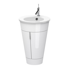 Duravit Starck 1 S1952008585 Тумба напольная 600x560xh825 мм, для раковины, с 2мя дверцами, 1 полка, цвет: белый глянцевый фото