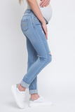 Джинсы для беременных (SLIM) 08840 синий