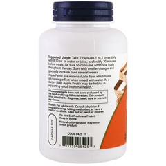 Now Foods, Яблочный пектин, 700 мг, 120 капсул