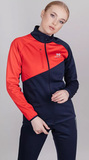 Утеплённый женский лыжный костюм Nordski Premium Blueberry-Red W