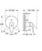 GROHE Eurostyle 24047LS3 Смеситель для душа встраиваемый на 2 потребителя