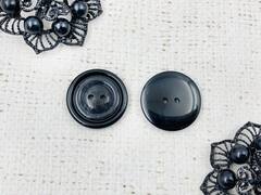 Пуговицы костюмные, d 2,4 см, графит