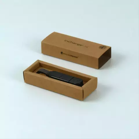 Зарядный кабель-брелок 6-в-1 Rolling Square inCharge X, Lava Black (14,5 см) до 100Вт