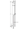 Hansgrohe Pulsify Unica 24401700 Душевая штанга 90 см | комплект со шлангом 160 см (белый матовый)