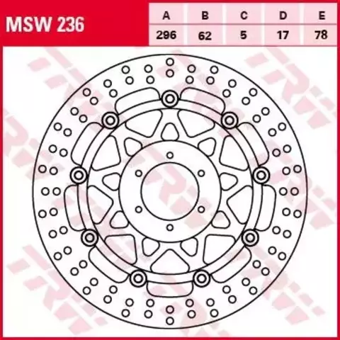 Тормозной диск MSW236