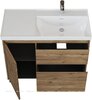 Aquanet 365915 Тумба с раковиной Nova Lite 2.0 100 R напольная цв. дуб рустикальный (365915)
