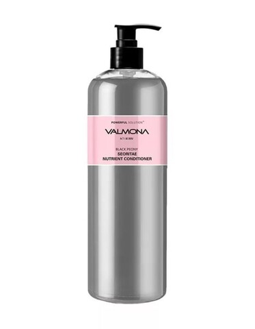 [VALMONA] Кондиционер ЧЕРНЫЙ ПИОН/БОБЫ Powerful Solution Black Peony Seoritae Nutrient Conditioner, 480мл