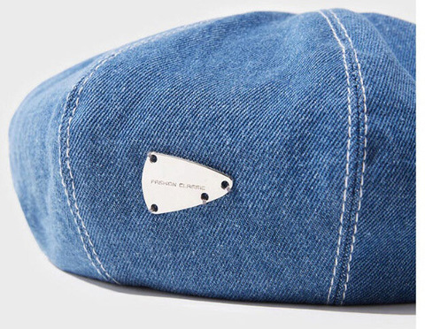 Картинка берет Skully Wear S-46 medium blue - 12