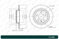 Диск тормозной G-brake  GR-01888