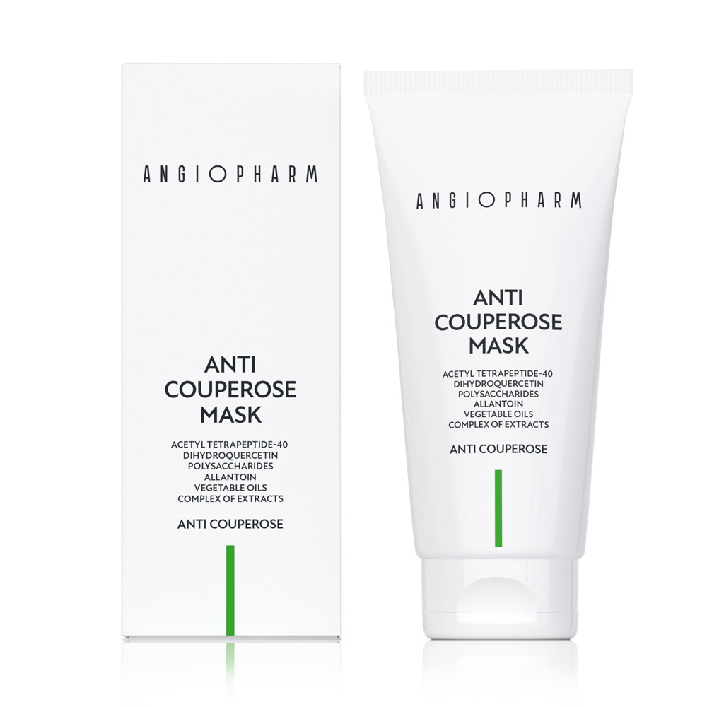 Успокаивающая антикуперозная маска ANGIOPHARM Anti–Couperose Mask 200мл