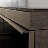 Geberit Citterio 500.559.JJ.1 Тумба для раковины 88.4x55.4x50.4см, черный / глянцевое стекло, темный дуб / меламин, структура дерева