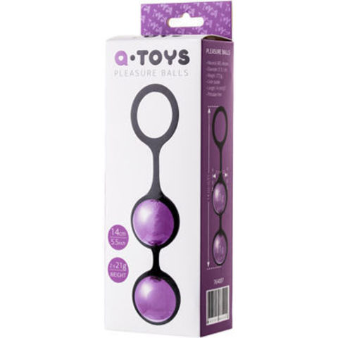 Набор Toyfa A-toys Pleasure Balls 14 см, со съемными шариками 21 гр., 2 шт.